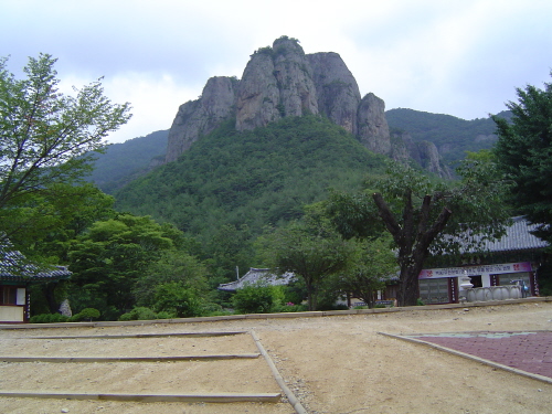 '뫼 산' 자가 뚜렷한 대전사 뒤 주왕산. 산의 진미를 보여준다. 